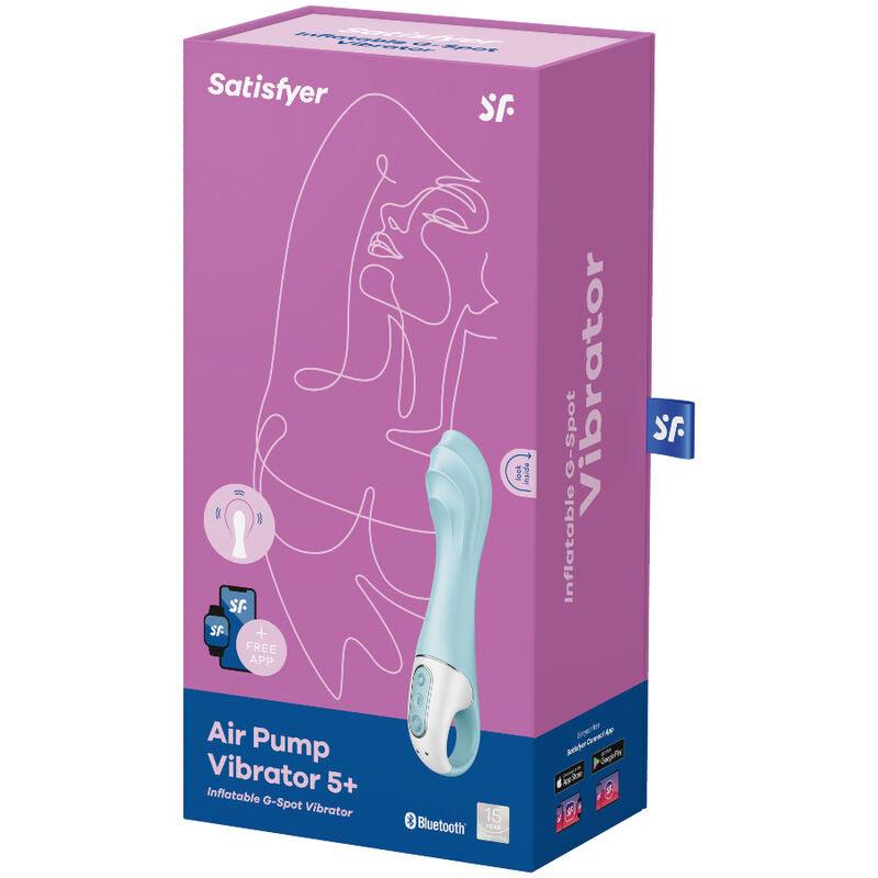 satisfyer vibratore air pump 5 vibratore gonfiabile g spot blu