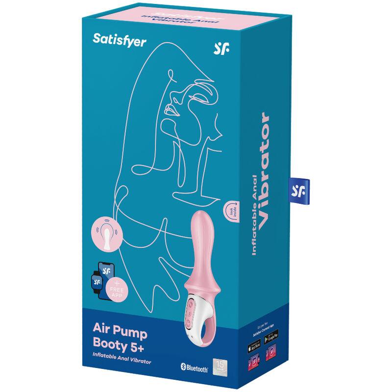 satisfyer vibratore anale gonfiabile air pump booty 5 rosa