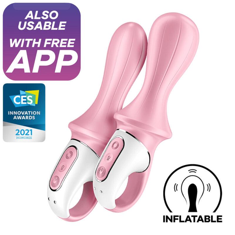 satisfyer vibratore anale gonfiabile air pump booty 5 rosa