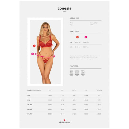 obsessive lonesia set due pezzi s m