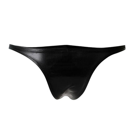 cut4men slip brasiliano in pelle nera s