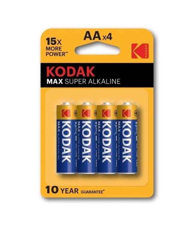 kodak batteria alcalina max aa lr6 blister 4