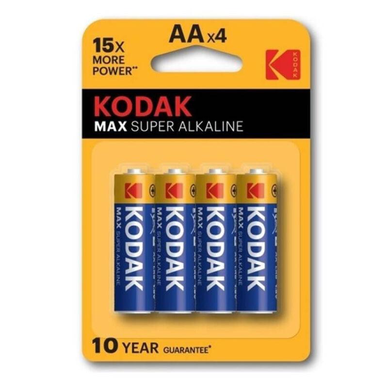 kodak batteria alcalina max aa lr6 blister 4