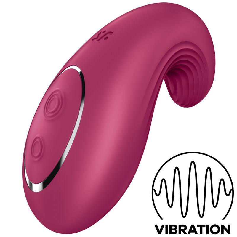 satisfyer vibratore da appoggio dipping delight blu