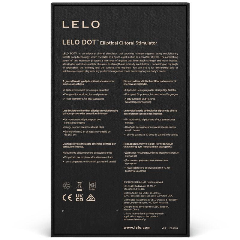 lelo stimolatore clitoride dot rosa