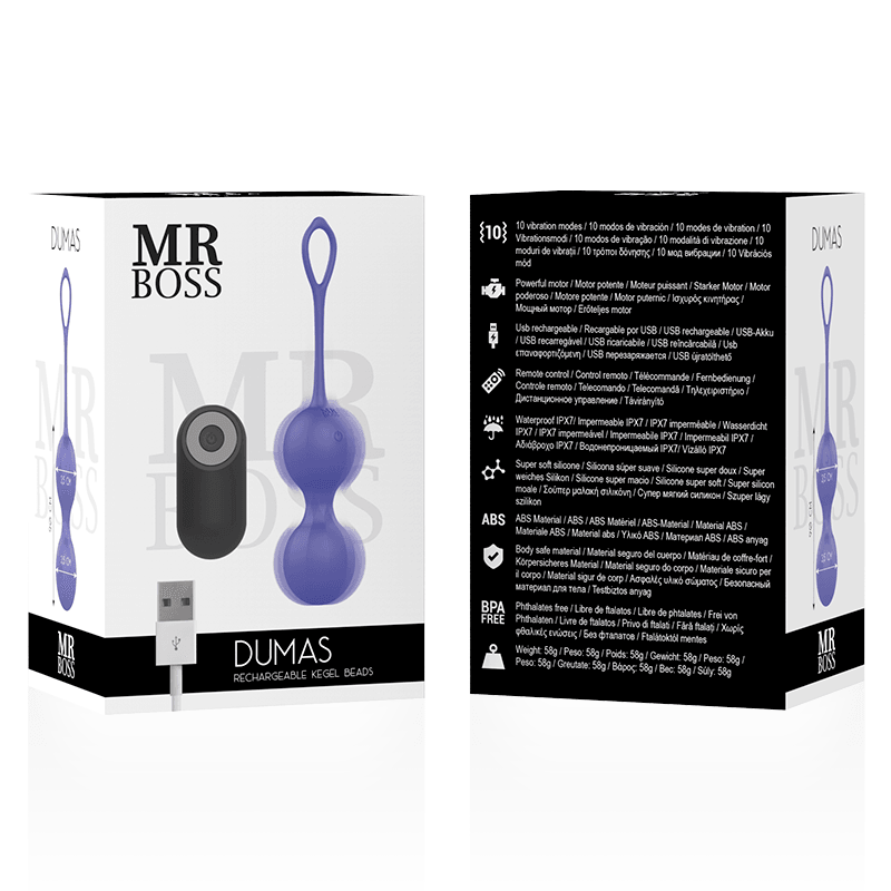 mr boss dumas perline kegel vibranti telecomando