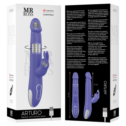 mr boss vibratore e rotore mr boss arturo compatibile con la tecnologia wireless watchme