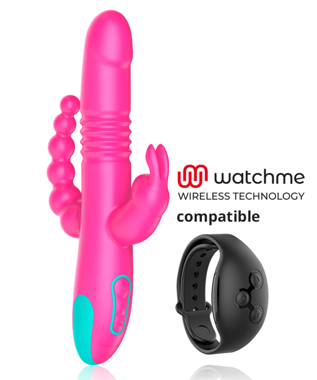 happy loky tripla stimolazione donald compatibile con la tecnologia wireless anale g spot e clitoridea watchme