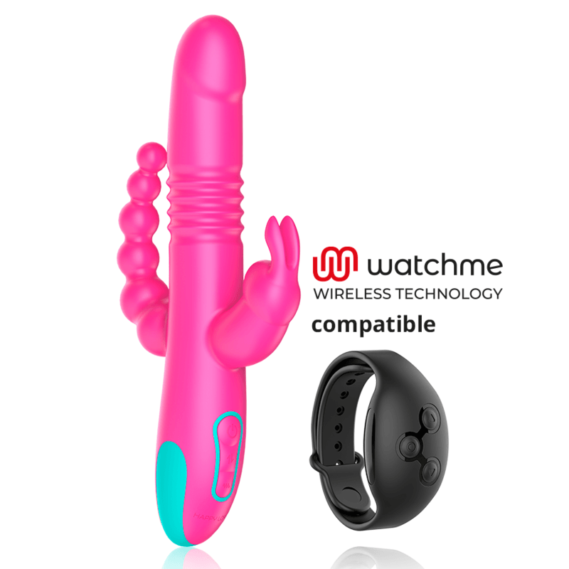 happy loky tripla stimolazione donald compatibile con la tecnologia wireless anale g spot e clitoridea watchme