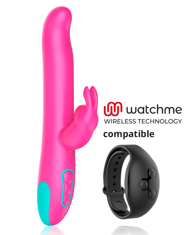 HAPPY LOKY - PLUTO CONIGLIO VIBRATORE E ROTATORE WATCHME COMPATIBILE CON LA TECNOLOGIA WIRELESS