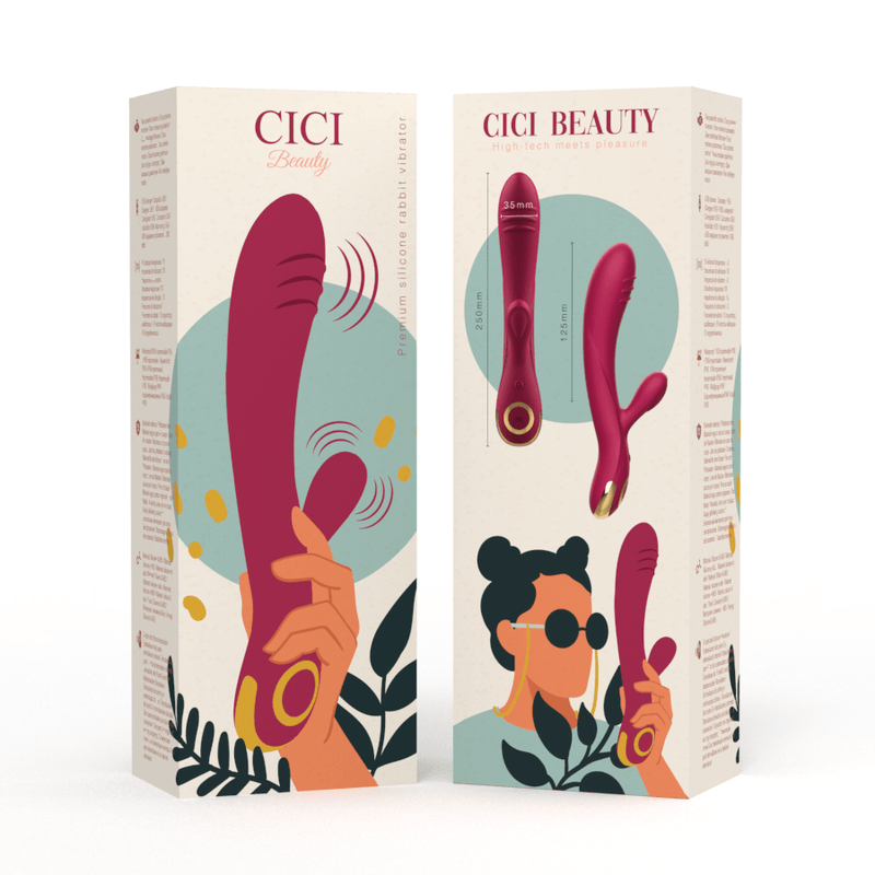 cici beauty vibratore coniglio in silicone premium