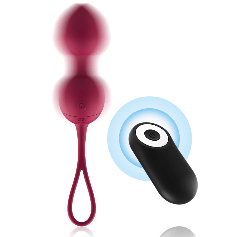 cici beauty premium silicone 3 perline vibranti kegel telecomando