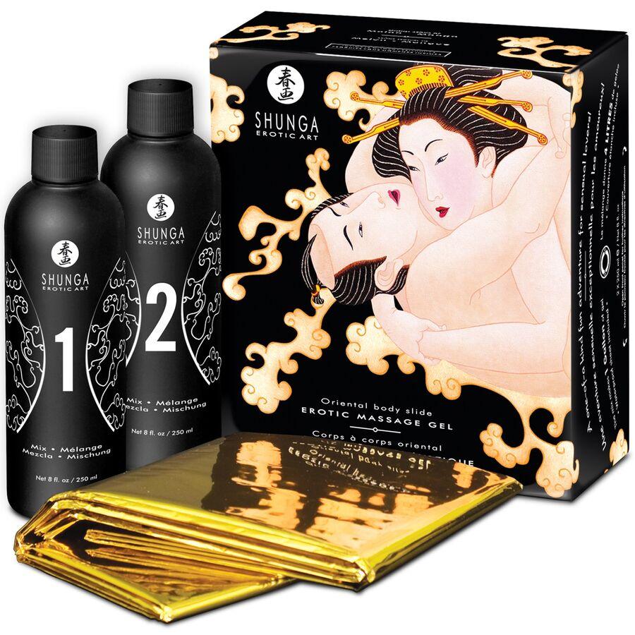 SHUNGA - GEL DA MASSAGGIO EROTICO CORPO A CORPO AL MELONE ORIENTALE - Only Vibes