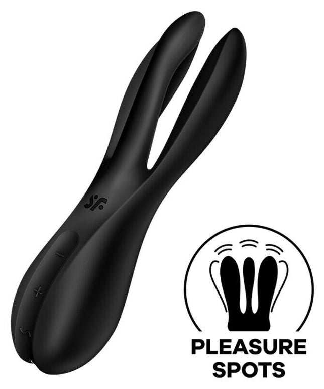 satisfyer vibratore threesome 2 nero