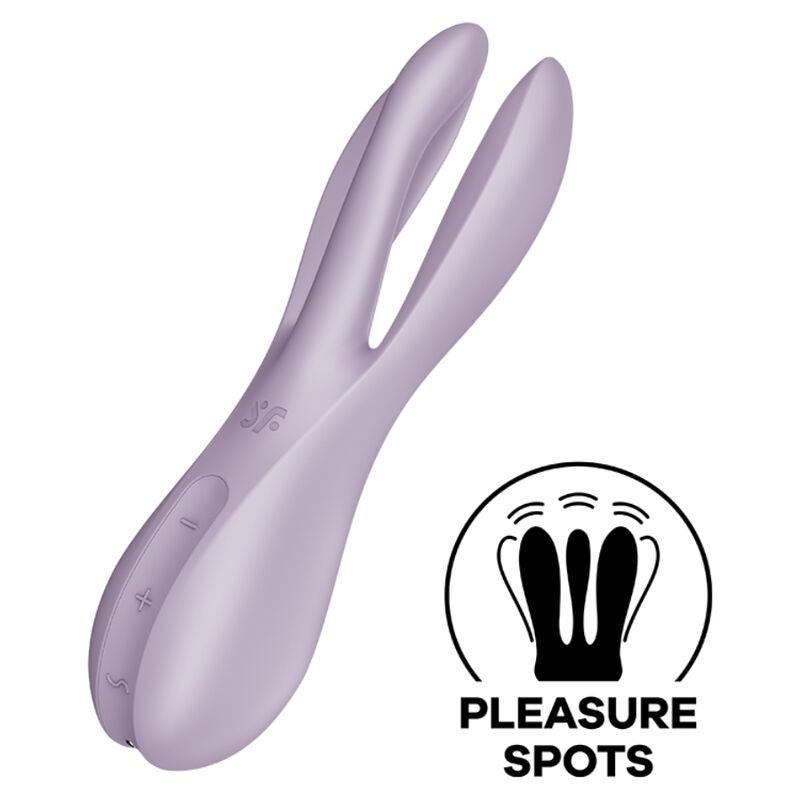 satisfyer vibratore threesome 2 nero