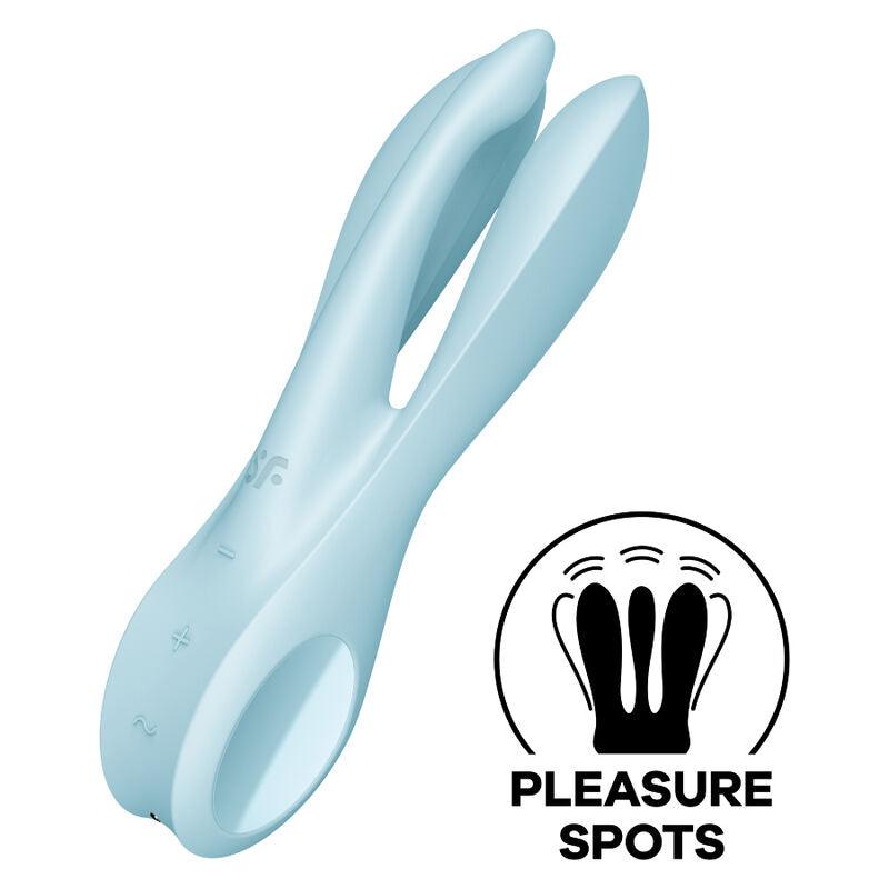 satisfyer threesome 1 vibratore blu