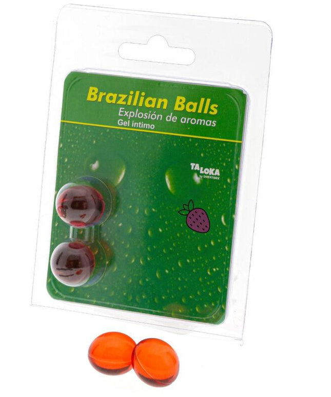taloka 2 palline brasiliane gel intimo alla fragola