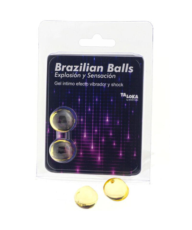 taloka 2 sfere brasiliane gel emozionante vibrante ed effetto shock