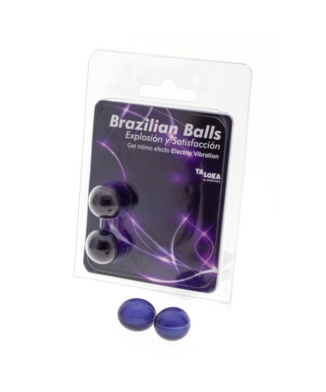 taloka 2 sfere brasiliane elettriche effetto vibrante eccitante gel