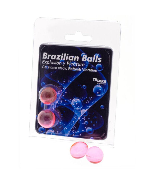 taloka 2 sfere brasiliane rinfrescano effetto vibrante emozionante gel