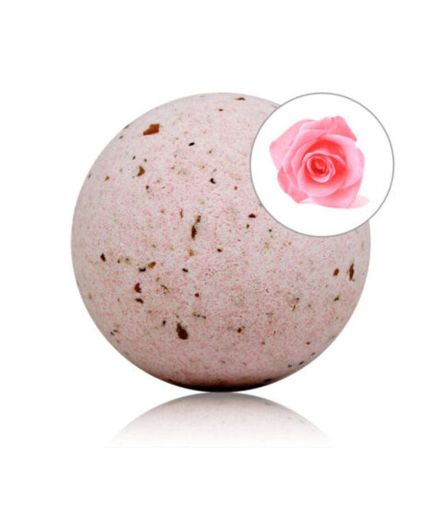 taloka bomba da bagno profumata alla rosa con petali di rosa