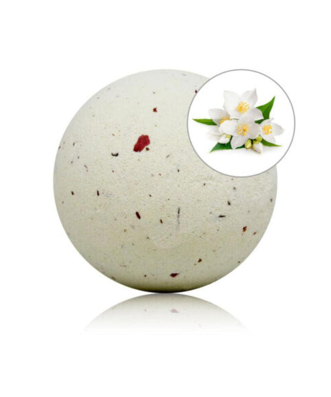 taloka bomba da bagno profumata al gelsomino con petali di rosa