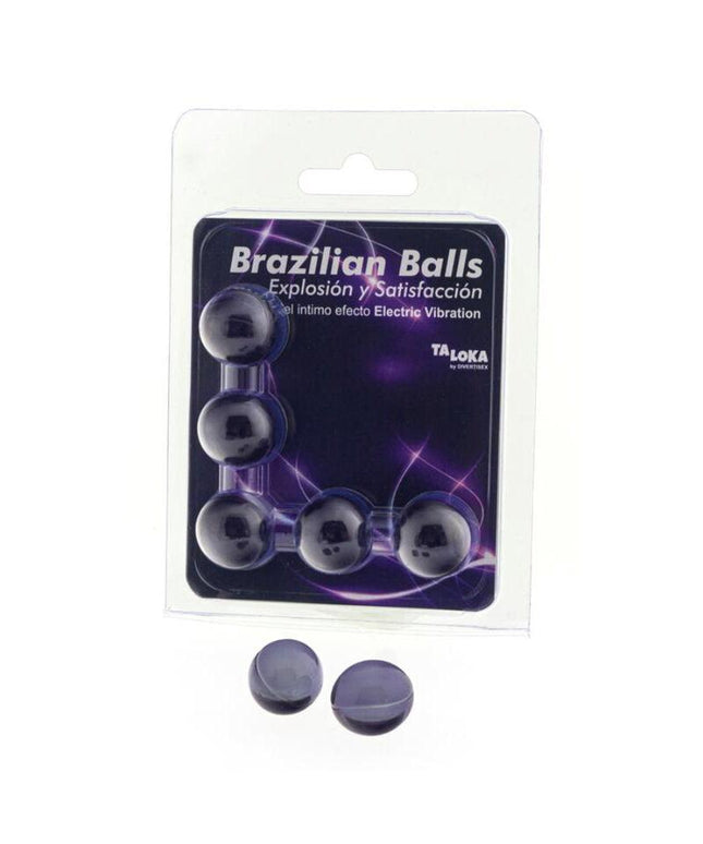 taloka 5 sfere brasiliane elettriche effetto vibrante emozionante gel