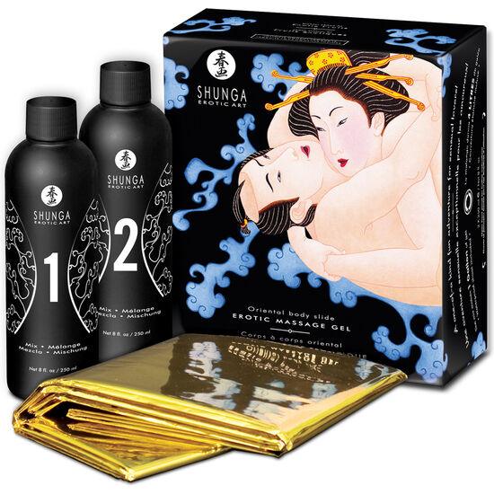 SHUNGA - GEL DA MASSAGGIO EROTICO CORPO A CORPO ORIENTALE AI FRUTTA ESOTICI - Only Vibes