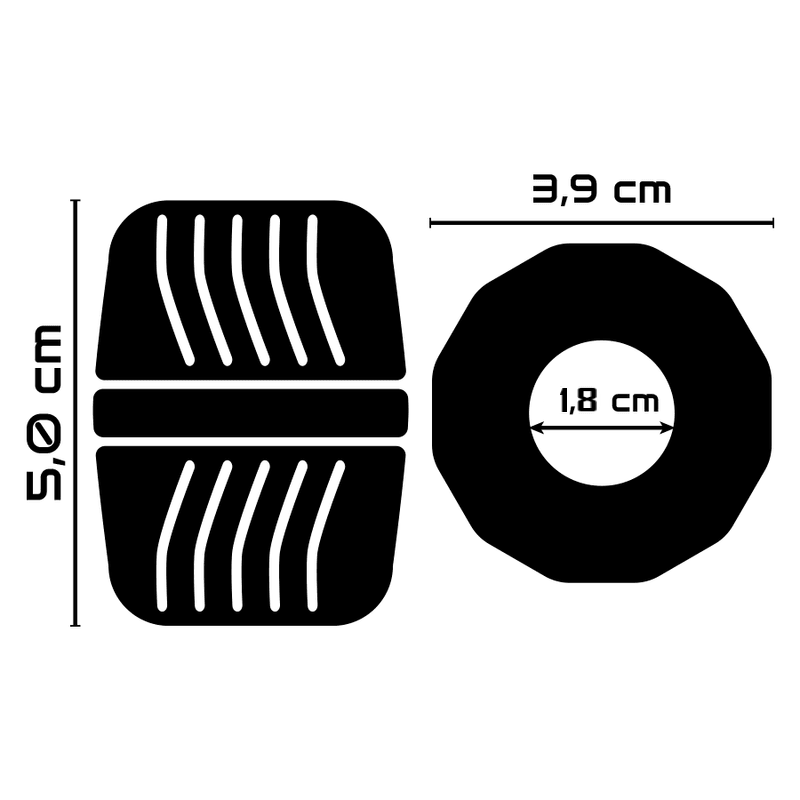 powering anello per pene super flessibile e resistente 5 cm pr11 trasparente