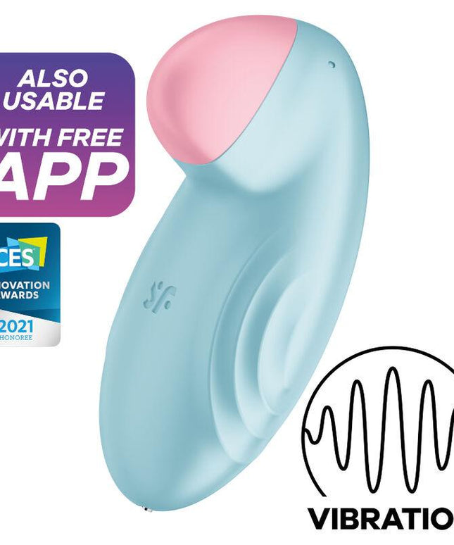 satisfyer vibratore da lay on tropical tip blu