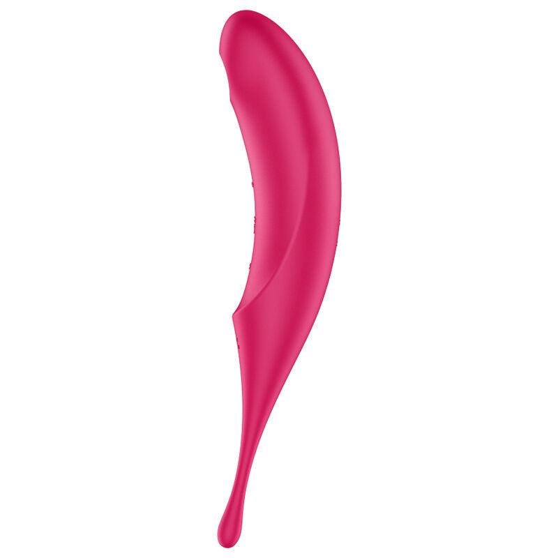 satisfyer stimolatore e vibratore twirling pro air pulse rosso