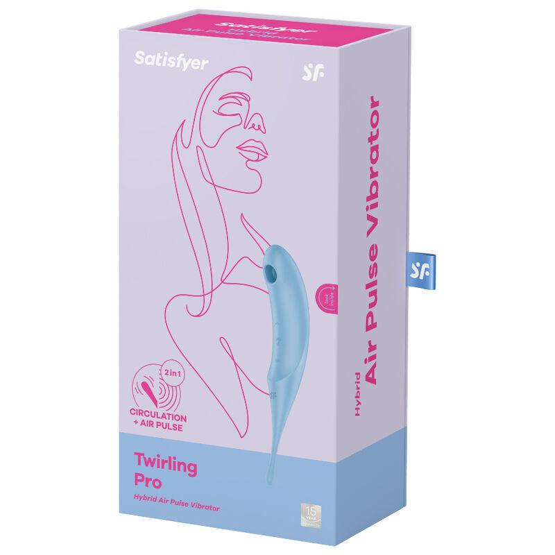 satisfyer stimolatore e vibratore twirling pro air pulse rosso