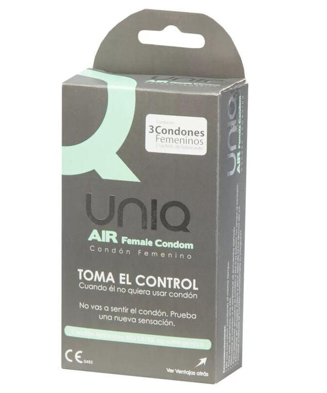 uniq preservativo femminile senza lattice air 3 unita