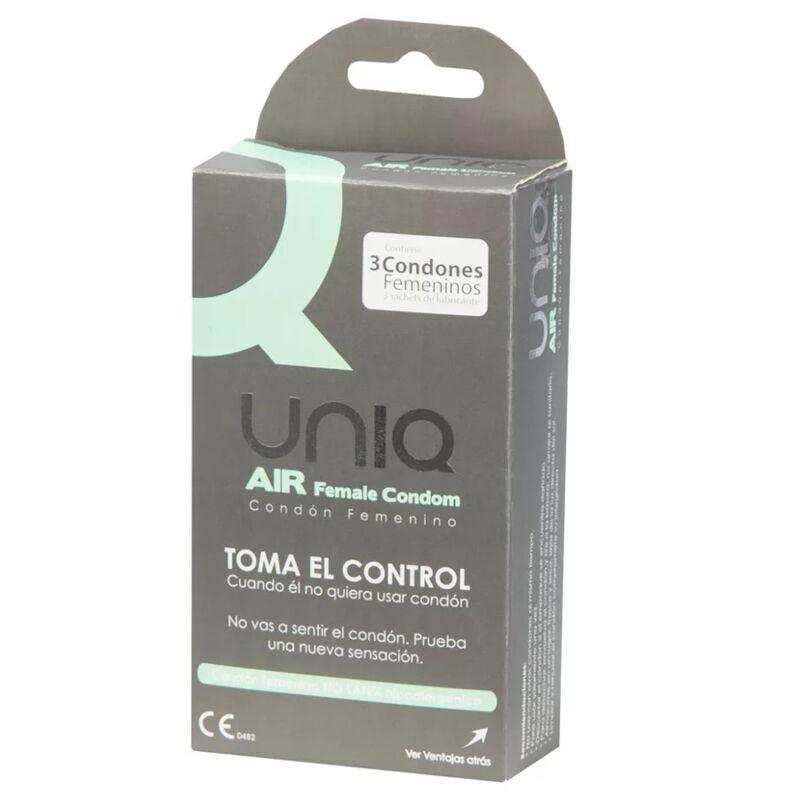 uniq preservativo femminile senza lattice air 3 unita