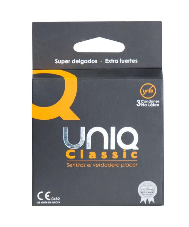 uniq preservativo senza lattice classic 3 unita