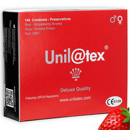 UNILATEX - CONSERVANTI UNILATEX ROSSO / FRAGOLA 144 UNITÀ - Only Vibes