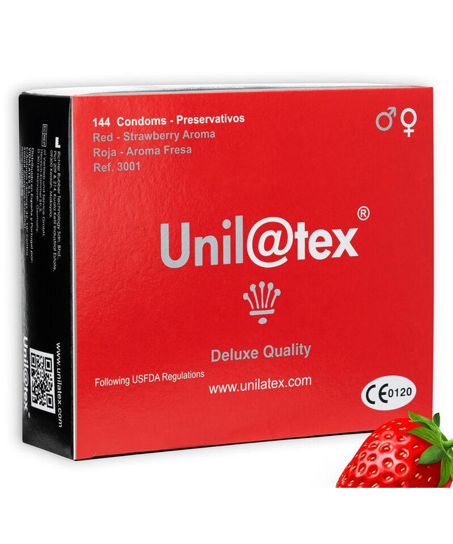 UNILATEX - CONSERVANTI UNILATEX ROSSO / FRAGOLA 144 UNITÀ - Only Vibes