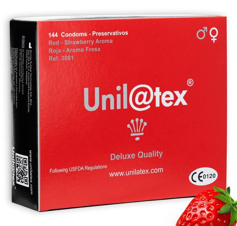 UNILATEX - CONSERVANTI UNILATEX ROSSO / FRAGOLA 144 UNITÀ - Only Vibes