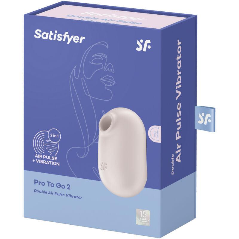 satisfyer pro to go 2 doppio stimolatore e vibratore viola