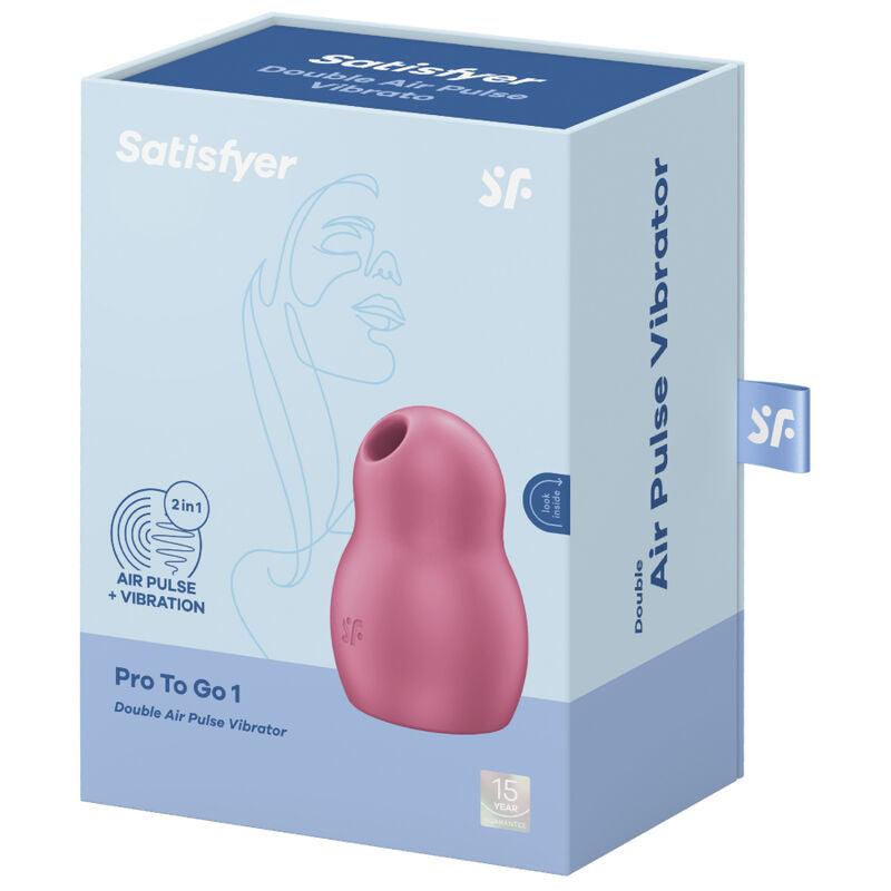 satisfyer pro to go 1 doppio stimolatore e vibratore rosso