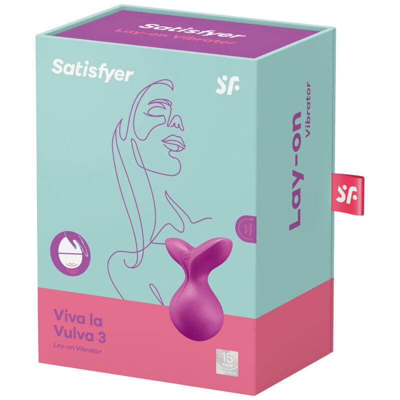 satisfyer vibratore viva la vulva 3 lay on viola