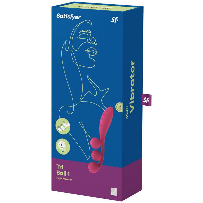 satisfyer multi vibratore tri ball 1 rosso