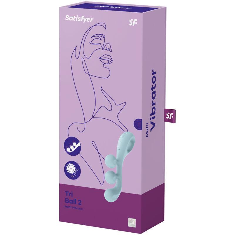 satisfyer multi vibratore tri ball 2 blu