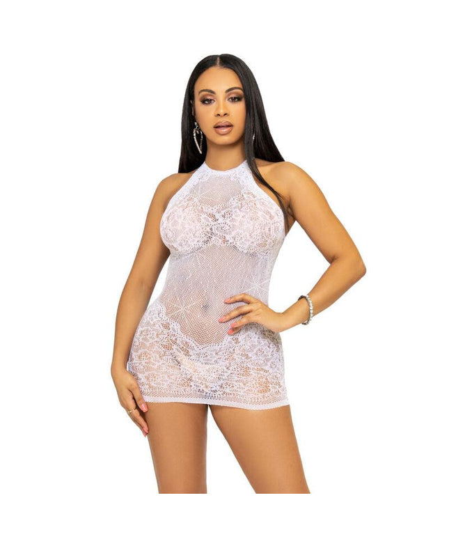 leg avenue mini abito con strass taglia unica nero