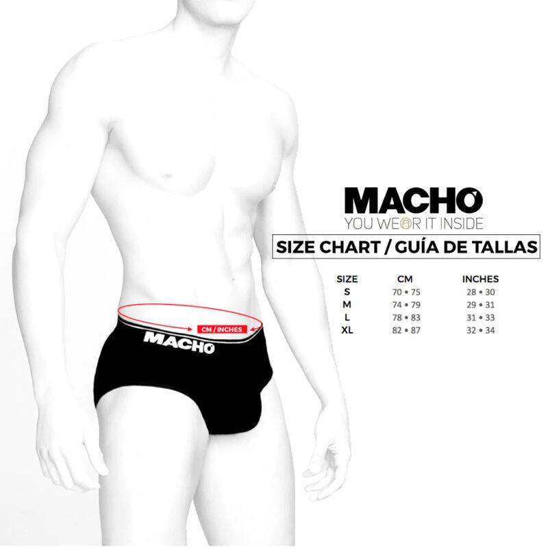 macho mx24nb slip nero xl