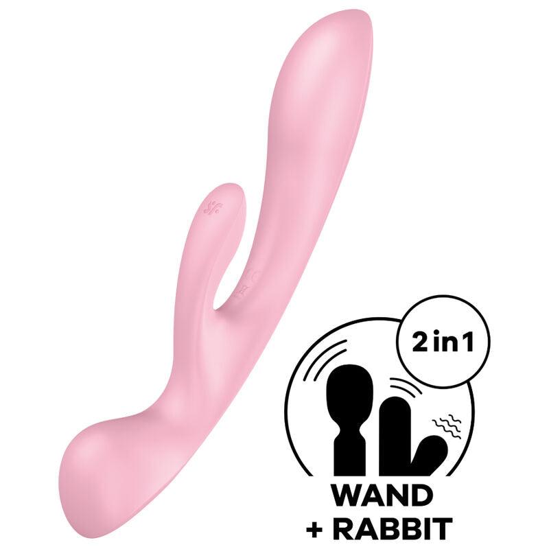 satisfyer triple oh vibrazione ibrida rosa