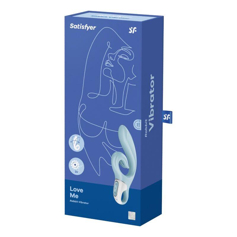 satisfyer love me rabbit vibrazione blu