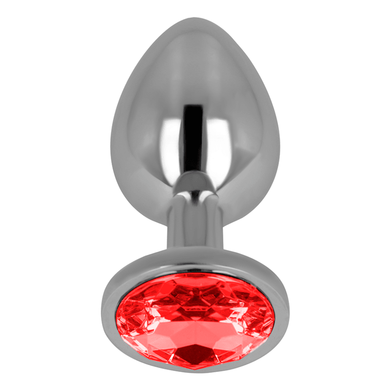 ohmama plug anale con cristallo rosso 7 cm