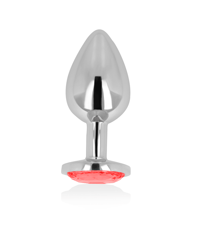 ohmama plug anale con cristallo rosso 8 cm