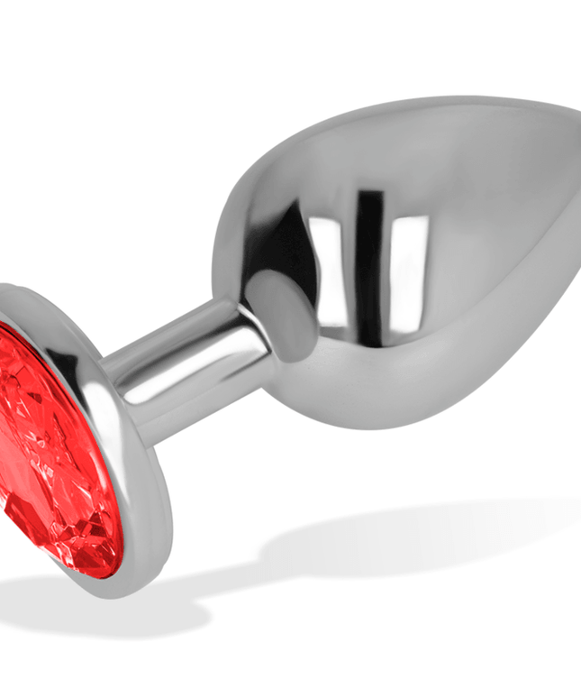 ohmama plug anale con cristallo rosso 9 cm
